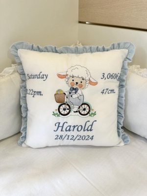Personalized Embroidered Keepsake Cushions