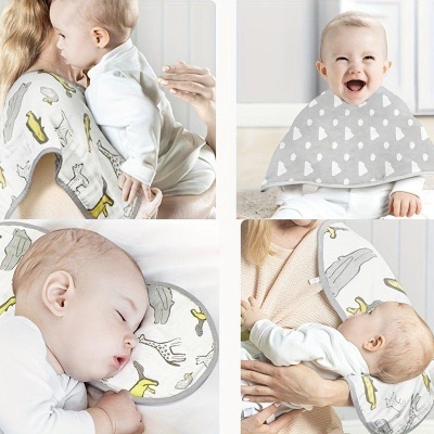 Organic Cotton Baby Burp Cloths