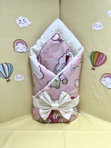 Порт бебе за изписване "Розови мечета", 80/80см.