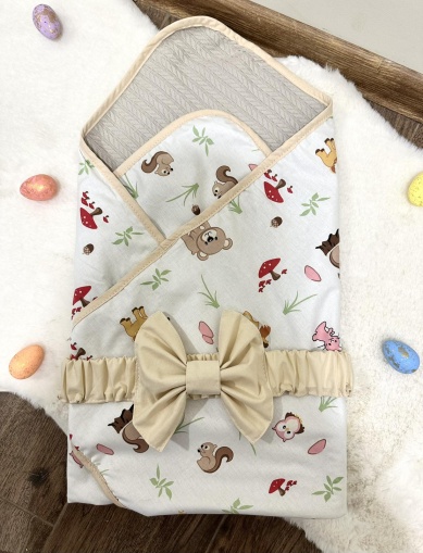 Лятно порт бебе "Горичка"- бежово, 80/80см.