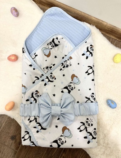 Лятно порт бебе "Сини панди" - 80/80см.