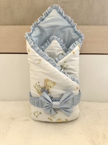 Порт бебе за изписване "Градинарче" - синьо, 80/80см.