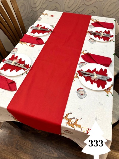 Коледен комплект за маса "Еленчета" - 333