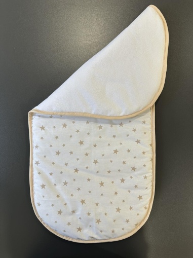 Непромокаема подложка 2в1 "Бежови звездички"