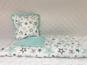 Baby stroller set "Mint stars"