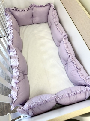 Pastel purple crib bumpers
