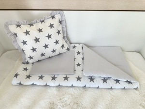 Baby stroller set "Grey stars"