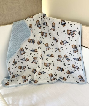 Pique Baby Blanket "Huggies" - 80x90cm