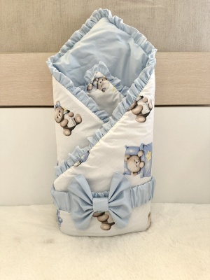 Порт бебе за изписване "Син биберон", 80/80см.