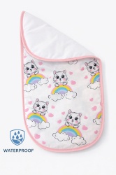 Непромокаема подложка 2в1 "Сладки котенца" - пудра