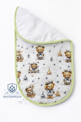 Непромокаема подложка 2в1 "Моряче" - зелено