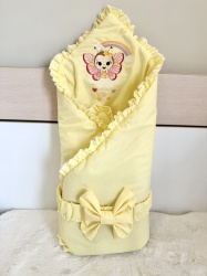 Персонализирано порт бебе за изписване с бродерия "Малка пеперуда" , 80/80см.