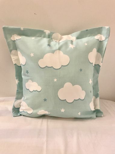 Бебешка калъфка за възглавничка "Зелени облачета"
