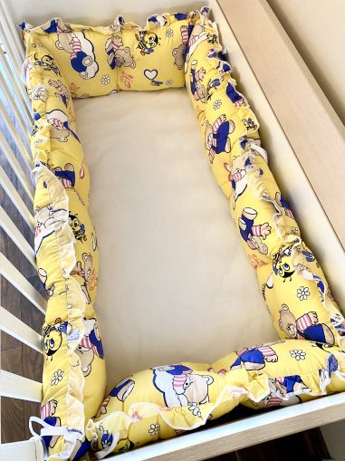 Crib bumpers "Yellow bears"
