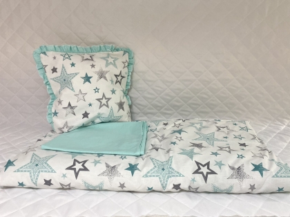 Baby stroller set "Mint stars"