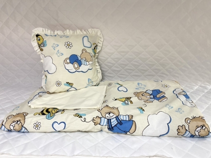 Baby stroller set "Beige bears"