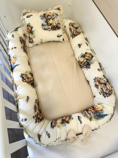 Бебешко гнездо "Горски път" - бежово 