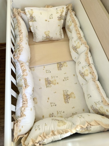 Бебешки спален комплект 8 части с обиколници "Градинарче"