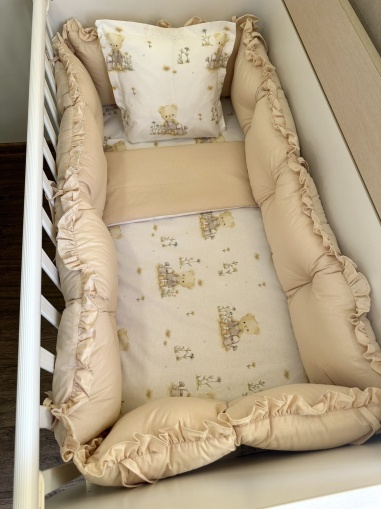 Бебешки спален комплект 8 части с обиколници "Градинарче"