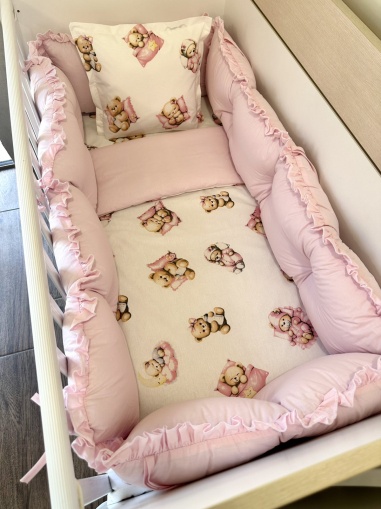 Бебешки спален комплект 8 части с обиколници "Бибка"