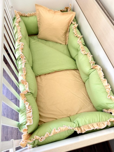 Бебешки спален комплект 8 части - Двулицев