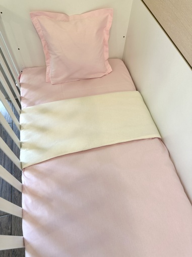 Бебешки спален комплект "Розово/ Екрю"