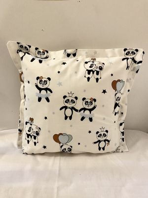 Бебешка калъфка за възглавничка "Сини панди"