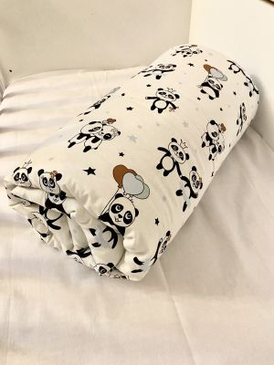 Бебешка олекотена завивка "Сини панди"