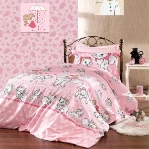 Детски спален комплект "Розово коте"