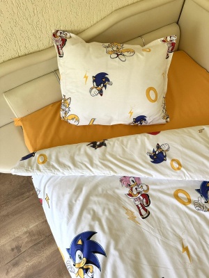 Детски спален комплект "Соник" - оранжево