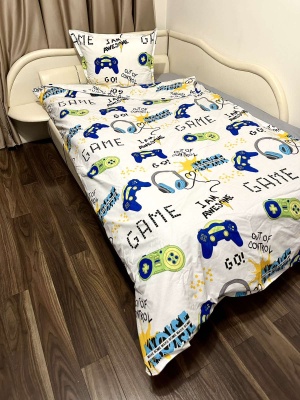 Детски спален комплект "Геймър" - синьо