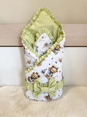 Порт бебе за изписване "Моряче", зелено, 80/80см.