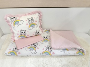 Бебешки комплект за количка "Сладки котенца"