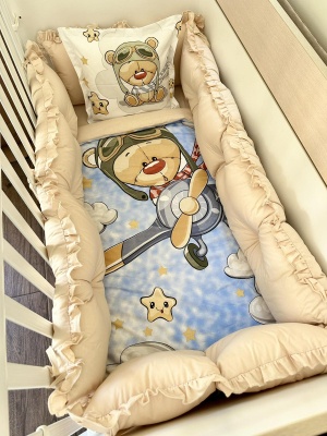 Бебешки спален комплект "Пилотче"