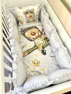 Бебешки спален комплект "Пилотче"