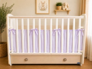 Драперия за бебешка кошара - Лилава